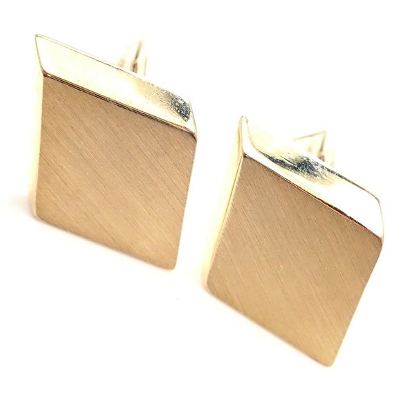 Rare! Authentic Vintage Tiffany & Co 14k Yellow Gold Cufflinks - Picture 1 of 10